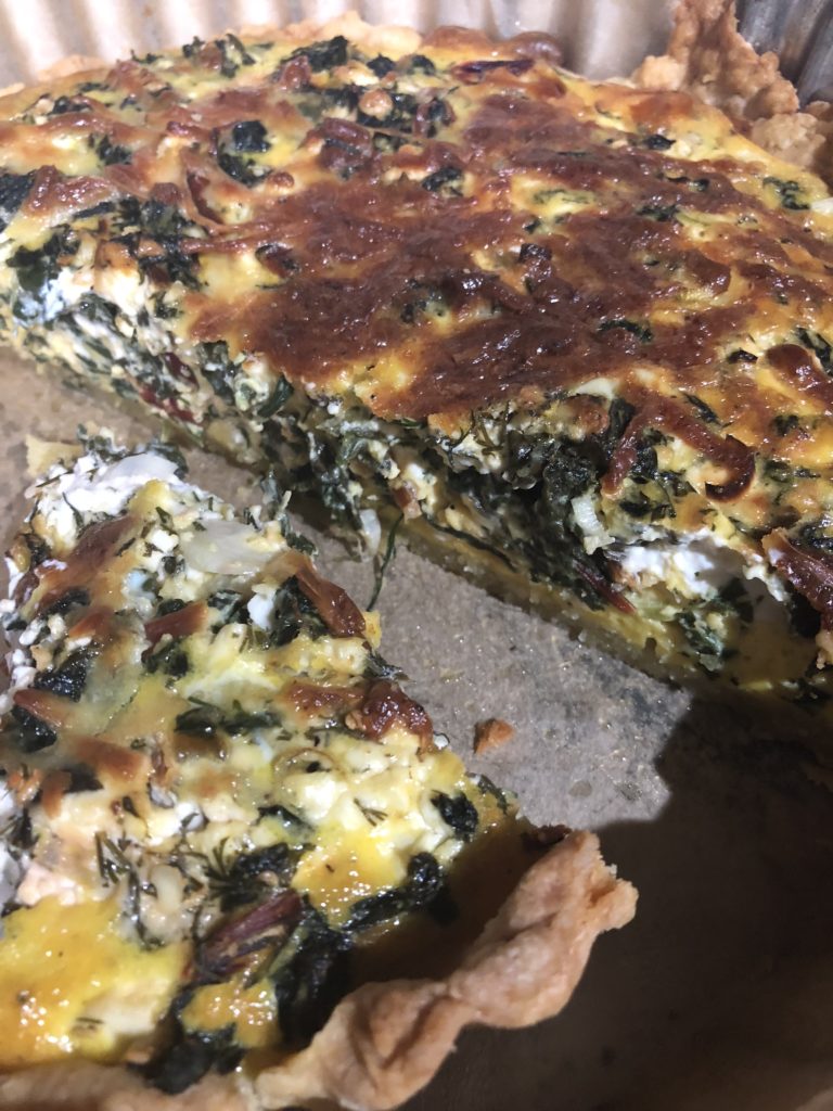 Three Cheeses & Spring Greens Tart Margaret River Farmers' Market